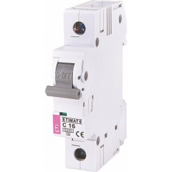 Автоматический выключатель ETIMAT 6 1p C 16А (6 kA), ETI 2141516