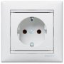 Механізм розетки із заземленням, 16 А, білий, Valena Legrand