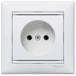 Механизм розетки без заземления, 16 А, Valena Legrand белый 774416