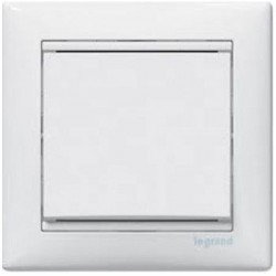 Механизм выключателя 1-клавишного, Valena Legrand белый 774401