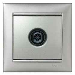 Механизм розетки TV простой, 2400 МГц 1,5дб алюминий Legrand Valena 770129