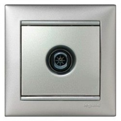 Механизм розетки TV оконечной 10дб алюминий Legrand Valena 770130