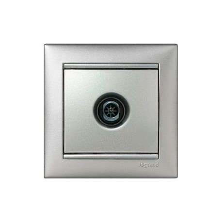 Механизм розетки TV оконечной 10дб алюминий Legrand Valena 770130
