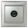 Механизм розетки TV оконечной 10дб алюминий Legrand Valena 