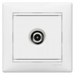 Механизм розетки TV оконечной 10дб белый Legrand Valena 