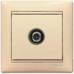 Механизм розетки TV проходной 15дб слоновая кость Legrand Valena 774331