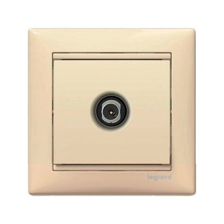 Механизм розетки TV проходной 15дб слоновая кость Legrand Valena 774331
