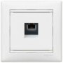 Механизм розетки телефонной 1х RJ11 белый Legrand Valena 