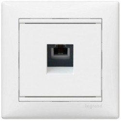 Механизм розетки телефонной 1х RJ11 белый Legrand Valena 774438