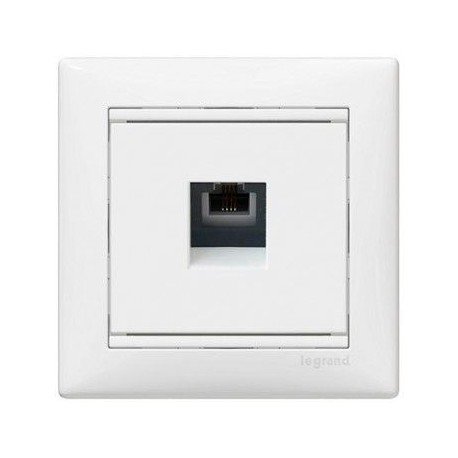 Механизм розетки телефонной 1х RJ11 белый Legrand Valena 774438