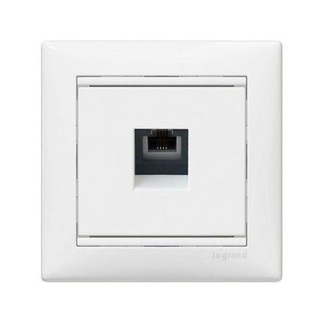 Механізм розетки телефонної 1х RJ11 білий, Valena Legrand