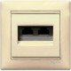Механизм розетки телефонной 2х RJ11 слоновая кость Legrand Valena 