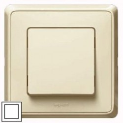 Рамка 1-а, колір слонова кістка, Legrand Cariva, Legrand