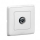 Механизм розетки TВ проходной, цвет белый, Legrand Cariva 773680