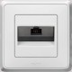 Механизм розетки телефонной RJ11, цвет белый, Legrand Cariva 773638