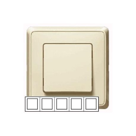 Рамка 5-а, колір слонова кістка, Legrand Cariva, Legrand