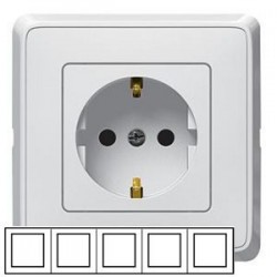 Рамка 5-ная горизонтальная/вертикальная, цвет белый, Legrand Cariva 773655