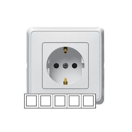 Рамка 5-а, колір білий, Legrand Cariva, Legrand