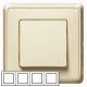 Рамка 4-а, колір слонова кістка, Legrand Cariva, Legrand