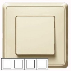 Рамка 4-ная горизонтальная/вертикальная, цвет слоновая кость, Legrand Cariva 773754