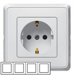 Рамка 4-а, колір білий, Legrand Cariva, Legrand