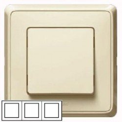 Рамка 3-ная горизонтальная/вертикальная, цвет слоновая кость, Legrand Cariva 773753