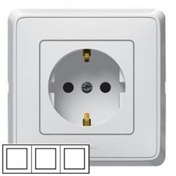 Рамка 3-а, колір білий, Legrand Cariva, Legrand