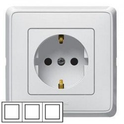 Рамка 3-а, колір білий, Legrand Cariva, Legrand