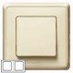 Рамка 2-ная горизонтальная/вертикальная, цвет слоновая кость, Legrand Cariva 773752