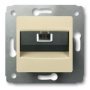 Механизм розетки телефонной RJ11, цвет слоновая кость, Legrand Cariva