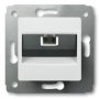 Механизм розетки телефонной RJ11, цвет белый, Legrand Cariva