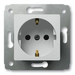 Механизм розетки 2К+З, цвет белый, Legrand Cariva 773620