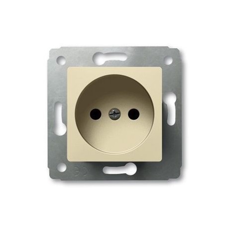 Механизм розетки 2К, без заземления, цвет слоновая кость, Legrand Cariva 773716