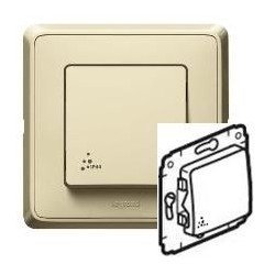 Вимикач 1-кл. ІР 44, слонова кістка, Legrand Cariva