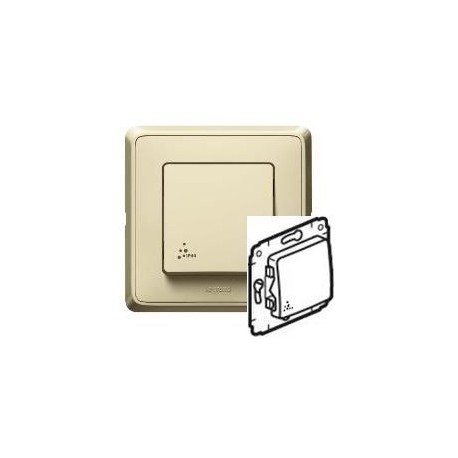 Вимикач 1-кл. ІР 44, слонова кістка, Legrand Cariva