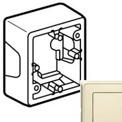 Коробка 1-ная для монтажа, цвет слоновая кость, Legrand Cariva 773798