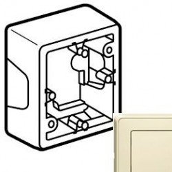 Коробка 1-ная для монтажа, цвет слоновая кость, Legrand Cariva 773798