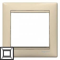 Рамка Legrand 1 пост слоновая кость Valena 774351