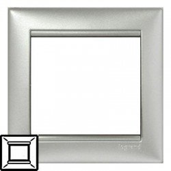 Рамка Legrand 1 пост алюминий Valena 770151