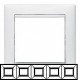 Рамка Legrand 5 постов белый Valena 