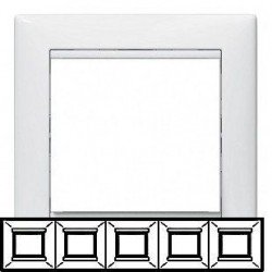 Рамка Legrand 5 постов белый Valena 774455