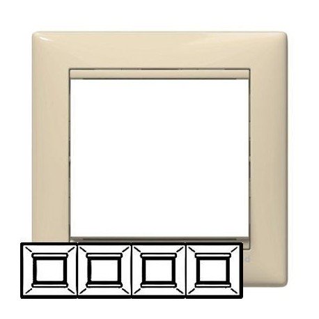 Рамка Legrand 4-на слонова кістка, Valena Legrand