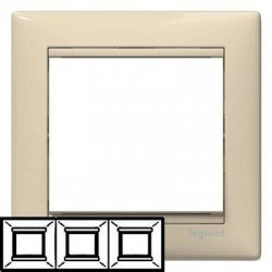 Рамка Legrand 3-на слонова кістка, Valena Legrand