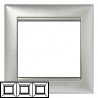 Рамка Legrand 3 поста алюминий Valena 770153