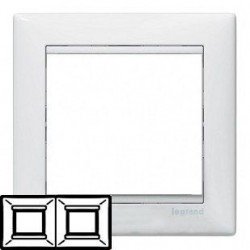 Рамка Legrand 2 поста белый Valena 774452