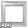 Рамка Legrand 2 поста алюминий Valena 770152