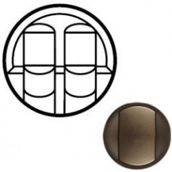 Лицевая панель механизма розетки 2хRJ45, цвет графит, Celiane 64936