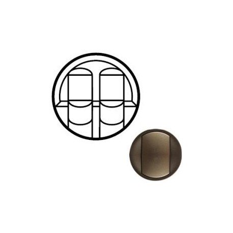 Лицевая панель механизма розетки 2хRJ45, цвет графит, Celiane 64936