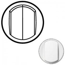 Лицьова панель вимикача 2-кл. Колір білий, Celiane, Legrand