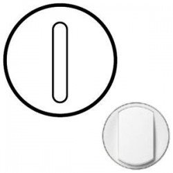 Лицьова панель вимикача 1-кл. безшумного, колір білий, Celiane, Legrand